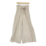 Spick and Span Noble ペーパーバッグタックワイドパンツ 38 定価23100円 24SS ベージュ レディース スピック＆スパン ノーブル【中古】5-0815M♪
