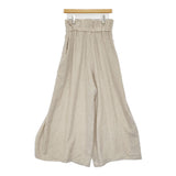 Spick and Span Noble ペーパーバッグタックワイドパンツ 38 定価23100円 24SS ベージュ レディース スピック＆スパン ノーブル【中古】5-0815M♪