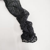 SLOBE IENA フラワーチュールシャーリングプルオーバー 定価6050円 カットソー 24AW ブラック レディース スローブイエナ【中古】5-0815M♪