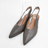 SLOBE IENA 23AW バッグスリングパンプス 24cm 定価14850円 パンプス ブラウン レディース スローブイエナ【中古】5-1127G◎