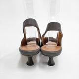 SLOBE IENA 23AW バッグスリングパンプス 24cm 定価14850円 パンプス ブラウン レディース スローブイエナ【中古】5-1127G◎