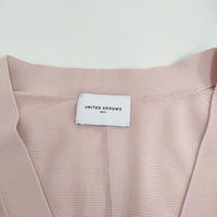 UNITED ARROWS サイドスリット カーディガン 定価16500円 カーディガン ピンク レディース ユナイテッドアローズ【中古】5-0819M♪
