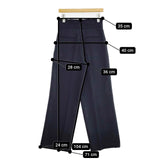 allureville サイド釦ワイドパンツ 定価26400円 パンツ ネイビー レディース アルアバイル【中古】5-1126G∞