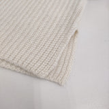 GALLARDAGALANTE 新品 ベビーアルパカニット Vネック オーバーサイズ 定価36300円 ホワイト レディース ガリャルダガランテ【中古】5-1022T♪