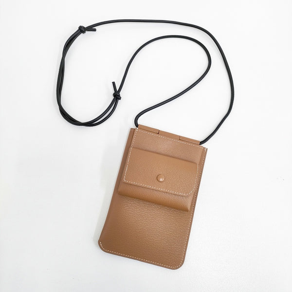 MOLINI Phone Shoulder Wallet 定価42900円 財布 ショルダーウォレット ポシェット キャメル レディース モリニ【中古】5-0815G♪