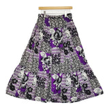 THE NORTH FACE PURPLE LABEL Flower Printed Field Tiered Skirt ロングスカート 25SS ブラック ノースフェイスパープルレーベル【中古】5-0815M♪