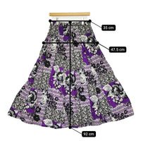 THE NORTH FACE PURPLE LABEL Flower Printed Field Tiered Skirt ロングスカート 25SS ブラック ノースフェイスパープルレーベル【中古】5-0815M♪