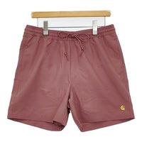 Carhartt 新品 CHASE SWIM TRUNKS M チェイススイムトランクス 定価12100円 ショートパンツ ショーツ ピンク メンズ カーハート【中古】5-0815S♪
