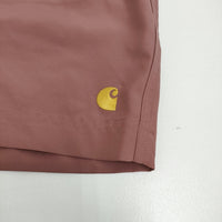Carhartt 新品 CHASE SWIM TRUNKS M チェイススイムトランクス 定価12100円 ショートパンツ ショーツ ピンク メンズ カーハート【中古】5-0815S♪