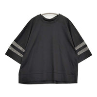 noa-ge ノアジェ A5317-9775 サイズL シルケット 半袖Ｔシャツ カットソー ブラック レディース【中古】5-0819S♪