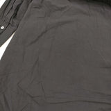 gungendo 里山パレット 24501502 コットン シャツワンピ ギャザー ワンピース ブラック レディース 群言堂【中古】5-1031M♪