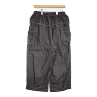ESTROISLOSE ライトオンス綿麻デニムパンツ 定価17300円 EB25203 イージーワイド パンツ ブラック レディース エストゥロワルーズ【中古】5-0815M♪