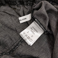 ESTROISLOSE ライトオンス綿麻デニムパンツ 定価17300円 EB25203 イージーワイド パンツ ブラック レディース エストゥロワルーズ【中古】5-0815M♪