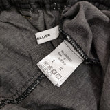 ESTROISLOSE ライトオンス綿麻デニムパンツ 定価17300円 EB25203 イージーワイド パンツ ブラック レディース エストゥロワルーズ【中古】5-0815M♪