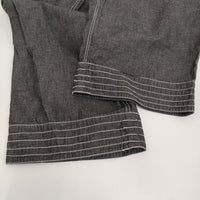 ESTROISLOSE ライトオンス綿麻デニムパンツ 定価17300円 EB25203 イージーワイド パンツ ブラック レディース エストゥロワルーズ【中古】5-0815M♪