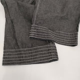 ESTROISLOSE ライトオンス綿麻デニムパンツ 定価17300円 EB25203 イージーワイド パンツ ブラック レディース エストゥロワルーズ【中古】5-0815M♪