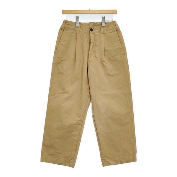 veritecoeur ストレートタックパンツ サイズ1 定価30800円 ST-155 パンツ 24SS ベージュ レディース ヴェリテクール【中古】5-0815G♪