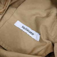 veritecoeur ストレートタックパンツ サイズ1 定価30800円 ST-155 パンツ 24SS ベージュ レディース ヴェリテクール【中古】5-0815G♪