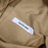 veritecoeur ストレートタックパンツ サイズ1 定価30800円 ST-155 パンツ 24SS ベージュ レディース ヴェリテクール【中古】5-0815G♪