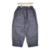 tumugu 6.3ozデニムダンガリー フル丈パンツ TB25207 定価21780円 イージーワイド デニムパンツ 25SS ネイビー レディース ツムグ【中古】5-0815M♪
