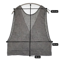 LAITERIE リユールリネン2WAYベスト ギンガムチェック 定価10780円 ベスト ネイビー グレー レディース レイトリー【中古】5-0819S♪