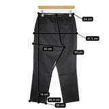 TRAVAIL MANUEL T/Cツイルペグパンツ 511001 イージー パンツ チャコールグレー レディース トラバイユマニュアル【中古】5-1126G∞