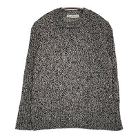 BEATRICE コットンシルク ミックス セーター ニット ブラック ホワイト レディース ベアトリス【中古】5-0819M♪