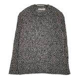 BEATRICE コットンシルク ミックス セーター ニット ブラック ホワイト レディース ベアトリス【中古】5-0819M♪