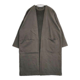 TRAVAIL MANUEL 202004 コットン ロングカーディガン 羽織 カーディガン チャコールグレー レディース トラバイユマニュアル【中古】5-1126M∞