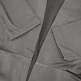 TRAVAIL MANUEL 202004 コットン ロングカーディガン 羽織 カーディガン チャコールグレー レディース トラバイユマニュアル【中古】5-1126M∞