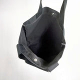 MHL. ロゴ コットンキャンバストート ノベルティ トートバッグ ブラック レディース エムエイチエル【中古】5-1122G∞