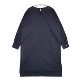 Midi-umi コットン シャツワンピ ワンピース ネイビー レディース ミディウミ【中古】5-1215M∞