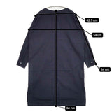 Midi-umi コットン シャツワンピ ワンピース ネイビー レディース ミディウミ【中古】5-1215M∞