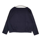 Harriss コットンポリエステル プルオーバー ドルマンスリーブ カットソー ネイビー レディース ハリス【中古】5-1126M∞