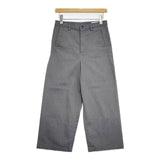 Harriss ストレート ワイド パンツ グレー レディース ハリス【中古】5-1126G∞