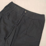 SI-HIRAI コットンリネン パンツ ネイビー レディース スーヒライ【中古】5-1016G∞