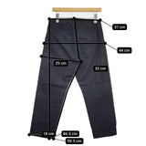 SI-HIRAI コットンリネン パンツ ネイビー レディース スーヒライ【中古】5-1016G∞