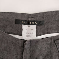 SI-HIRAI CHW-2525 サイズ36 リネン パンツ グレー レディース スーヒライ【中古】5-0819M♪