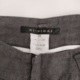 SI-HIRAI CHW-2525 サイズ36 リネン パンツ グレー レディース スーヒライ【中古】5-0819M♪