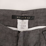 SI-HIRAI CHW-2525 サイズ36 リネン パンツ グレー レディース スーヒライ【中古】5-0819M♪
