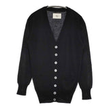 Harriss コットン ニット カーディガン ブラック レディース ハリス【中古】5-1016M∞