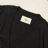 Harriss コットン ニット カーディガン ブラック レディース ハリス【中古】5-1016M∞