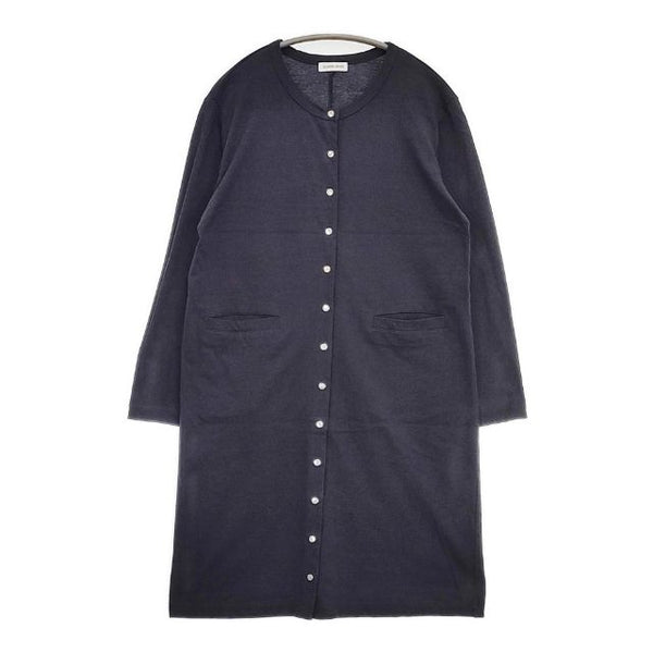 HARRISS GRACE スナップロングカーディガン 定価20900円 GK201-11201 カーディガン ネイビー レディース ハリスグレース【中古】5-1016M∞