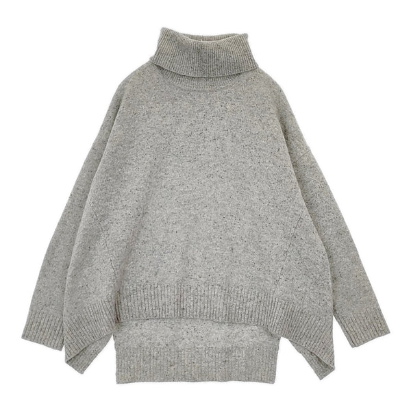 GALLARDAGALANTE GG15R0055330200 タートルネック シルク混 セーター ニット グレー レディース ガリャルダガランテ【中古】5-1007T△