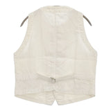 nest Robe 01163-1035 リネン切替 製品染め ジレ ベスト オフホワイト レディース ネストローブ【中古】5-1016M∞