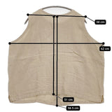 nest Robe 01192-1238 製品染め リネンキャンバス2WAY ベスト ベージュ レディース ネストローブ【中古】5-1016M∞