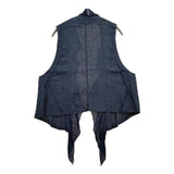 nest Robe 01152-1218 リネンフリル ベスト ネイビー レディース ネストローブ【中古】5-1016M∞