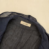 nest Robe 01152-1218 リネンフリル ベスト ネイビー レディース ネストローブ【中古】5-1016M∞