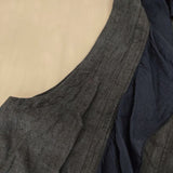 nest Robe 01152-1218 リネンフリル ベスト ネイビー レディース ネストローブ【中古】5-1016M∞