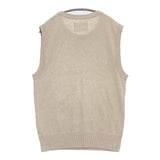 MHL. 596-9260503 DRY LINEN COTTON VEST ノースリーブニット ベスト ベージュ メンズ エムエイチエル【中古】5-1016M∞